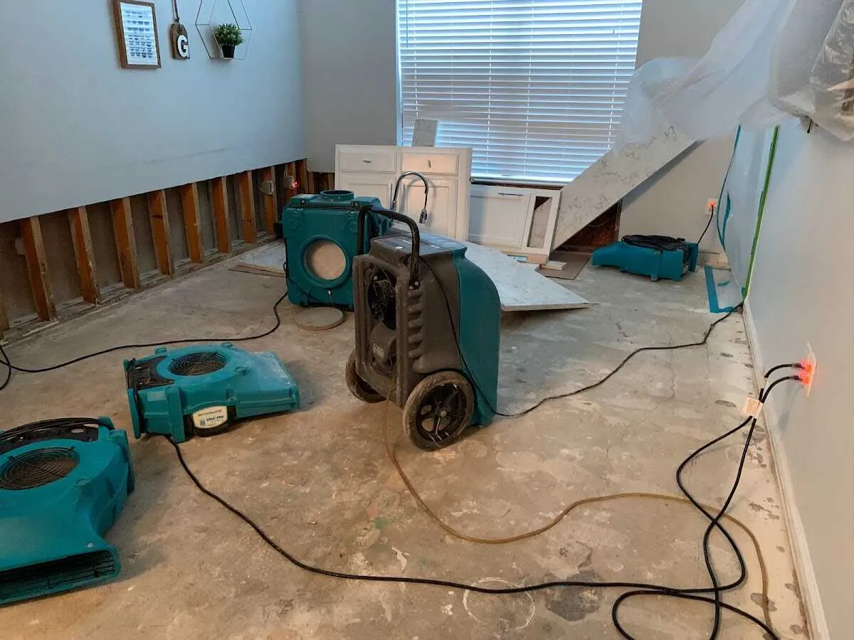 Dehumidifier in flood-cut room for Water Extraction & Removal in Randallstown